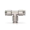 DSZUJTYROP SS304 3-Way Pneumatic Gas Tube Quick-Connect T-Fitting, 12 × 12 mm view 1