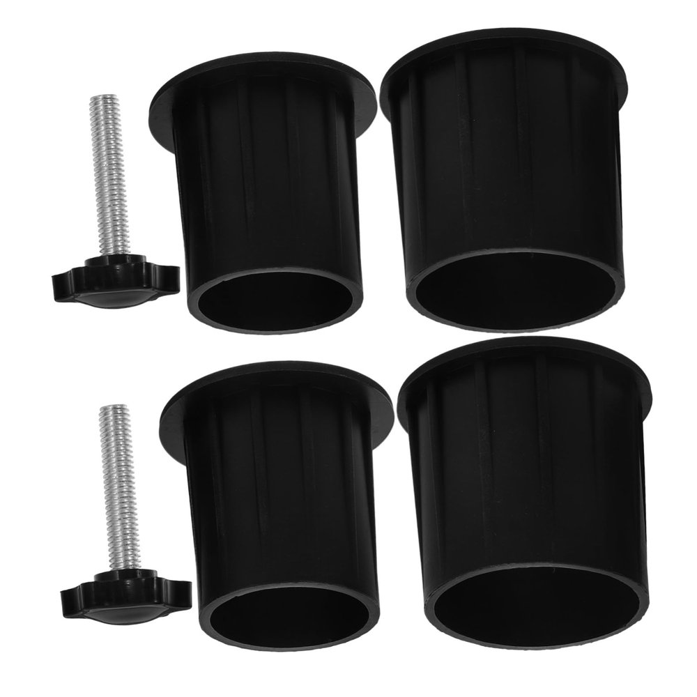 Happyyami Black Silicone Table Umbrella Hole Plug Set