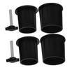Happyyami Black Silicone Table Umbrella Hole Plug Set view 1