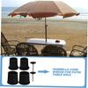 Happyyami Black Silicone Table Umbrella Hole Plug Set view 4