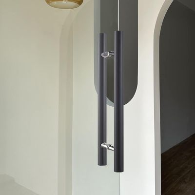 GZSLKSCD Glass Door Handle for Office Entrance, Modern Wooden Barn Door Handle