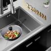 GXXINGIN Kitchen Sink, Undermount Single-Bowl 304 Stainless Steel Outdoor Sink, Bar Prep Workstation Sink, Gray, 38 x 30 cm view 4