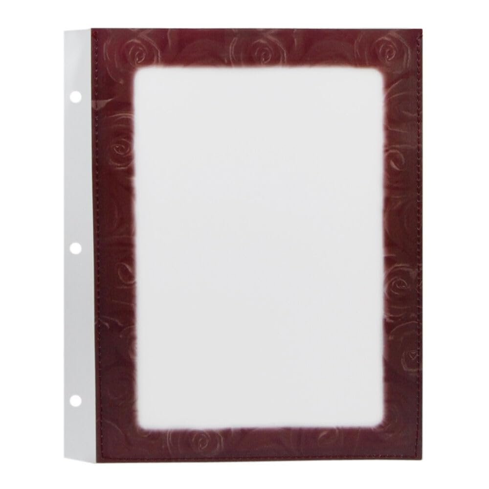 VEPATIM 10 Wine-Red A5 Menu Sleeves