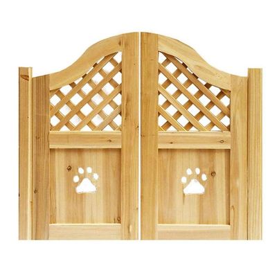 Unpainted Solid Wood Saloon Door, Self-Closing, Handmade, Customizable