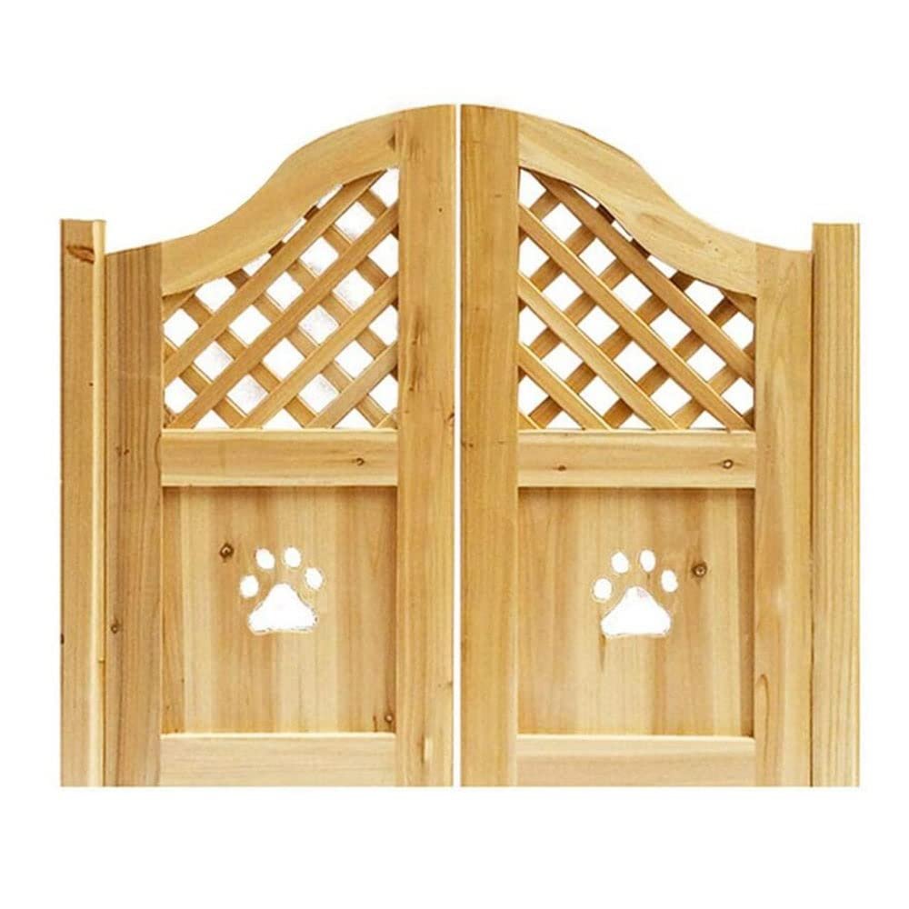 Unpainted Solid Wood Saloon Door, Self-Closing, Handmade, Customizable
