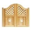 Unpainted Solid Wood Saloon Door, Self-Closing, Handmade, Customizable view 1
