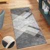 QQrunner Gray Patchwork Runner Rug, Non-Slip, 80 x 550 cm view 1