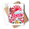 Hand-Decorated Postcards with Japanese Pattern and Envelopes view 1
