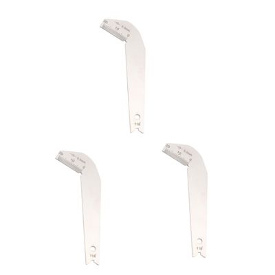 Angoily 3-Piece 118° Drill Gauge Set, Stainless Steel