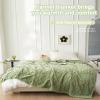 Chickwin Cozy Blanket, Solid-Color White, Plush Fleece Flannel Sofa Blanket, Warm Winter Throw, Soft Home Blanket for Sofa, Bed or Couch, 70 x 100 cm, Yellow view 4
