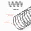 GUNGY Stainless Steel Compression Springs, 1 mm Wire, 16 mm OD, 35 mm Length, 4-Pack view 2