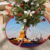 New York City Skyline Christmas Tree Skirt, NYC City View Design, 30 x 30 in view 1
