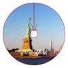 New York City Skyline Christmas Tree Skirt, NYC City View Design, 30 x 30 in view 2