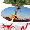 New York City Skyline Christmas Tree Skirt, NYC City View Design, 30 x 30 in view 4
