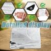 HUFIREHU Transparent PVC Tarp with Grommets, Waterproof, 6 × 10 m (236 × 394 in) view 3