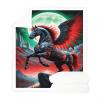 KIDSLOVE Brown Horse Fleece Blanket, Soft 3D Animal Throw for Children, 130 x 150 cm (2) view 3