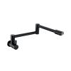 YWJFSA Wall-Mount Kitchen Sink Faucet, Foldable, Single-Handle Cold Water, Black view 1