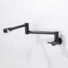 YWJFSA Wall-Mount Kitchen Sink Faucet, Foldable, Single-Handle Cold Water, Black view 4