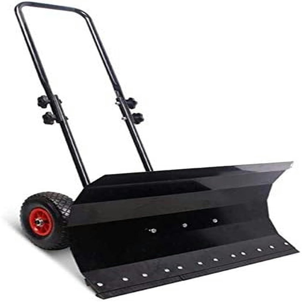 JOCHEN Snow Shovel, Rolling Snow Pusher for Clearing Driveways, Yards, and Sidewalks | Adjustable Snow Shovel, Snow Removal Tool, Snow Pusher
