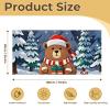 Large Personalized Little Bear Gift Banner, 300D Polyester, Blank Sign with 4 Metal Grommets view 2
