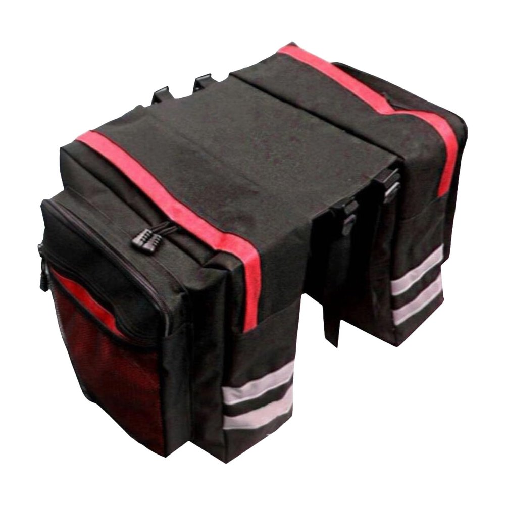 Waterproof Bicycle Rear Rack Pannier Bag, 600D Double Bag