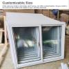 Innovz White Aluminum Sliding Window, 30 x 24 in (75 x 60 cm) view 4