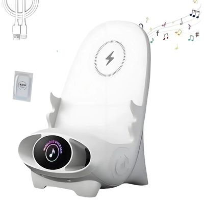 Yamajifactory 2024 Mini Chair Wireless Fast Charger & Phone Holder with Incense, White