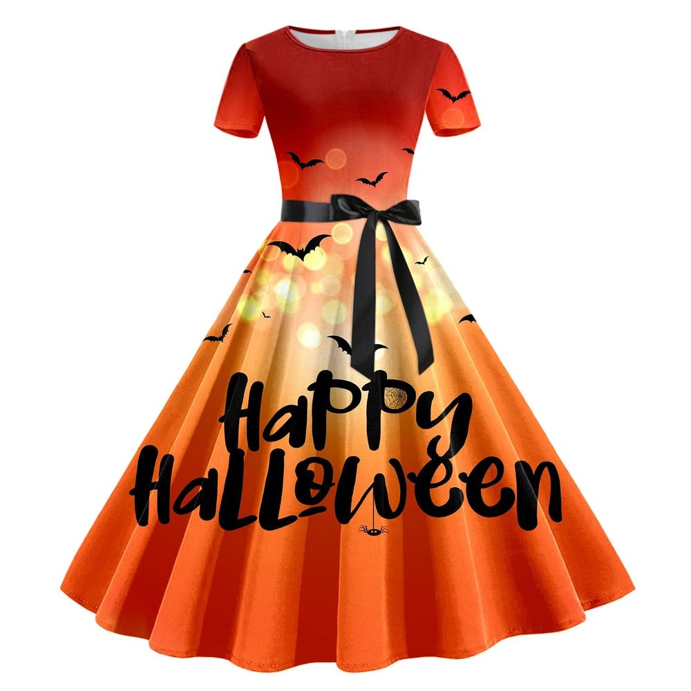 Generic Warehouse Deal Return Item Women's Party Dress, Renaissance Robe, Witch Dress, Maxi Dress, Smocked Party Dress, Trumpet-Sleeve Maxi Dress