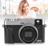 4K Digital Camera for Photography, 48 MP Vlogging Camera with 16x Digital Zoom, Compact Travel Camera with 2.8-Inch Screen for Beginners, Black view 3