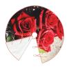 Christmas Tree Skirt with Red Roses and Flowers for Holidays, Party Supplies, Nightmare Before Christmas view 3