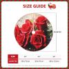 Christmas Tree Skirt with Red Roses and Flowers for Holidays, Party Supplies, Nightmare Before Christmas view 4