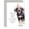 53rd Birthday Card for Mom, Party Dog, Happy Birthday Card from Son or Daughter, 5 x 7 in view 1