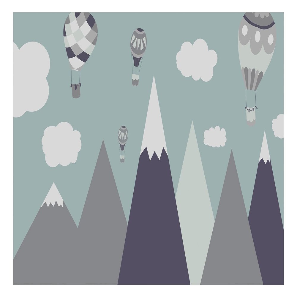 KunstLoft “Balloon Land” Wallpaper 400 x 280 cm Modern Photo Wallpaper