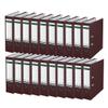 Leitz Quality 180 Plastic Binders, Pack of 20, A4, Brown, 8.2 cm Spine Width, PP-Laminated Cover, 10105075 view 1