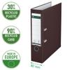 Leitz Quality 180 Plastic Binders, Pack of 20, A4, Brown, 8.2 cm Spine Width, PP-Laminated Cover, 10105075 view 2