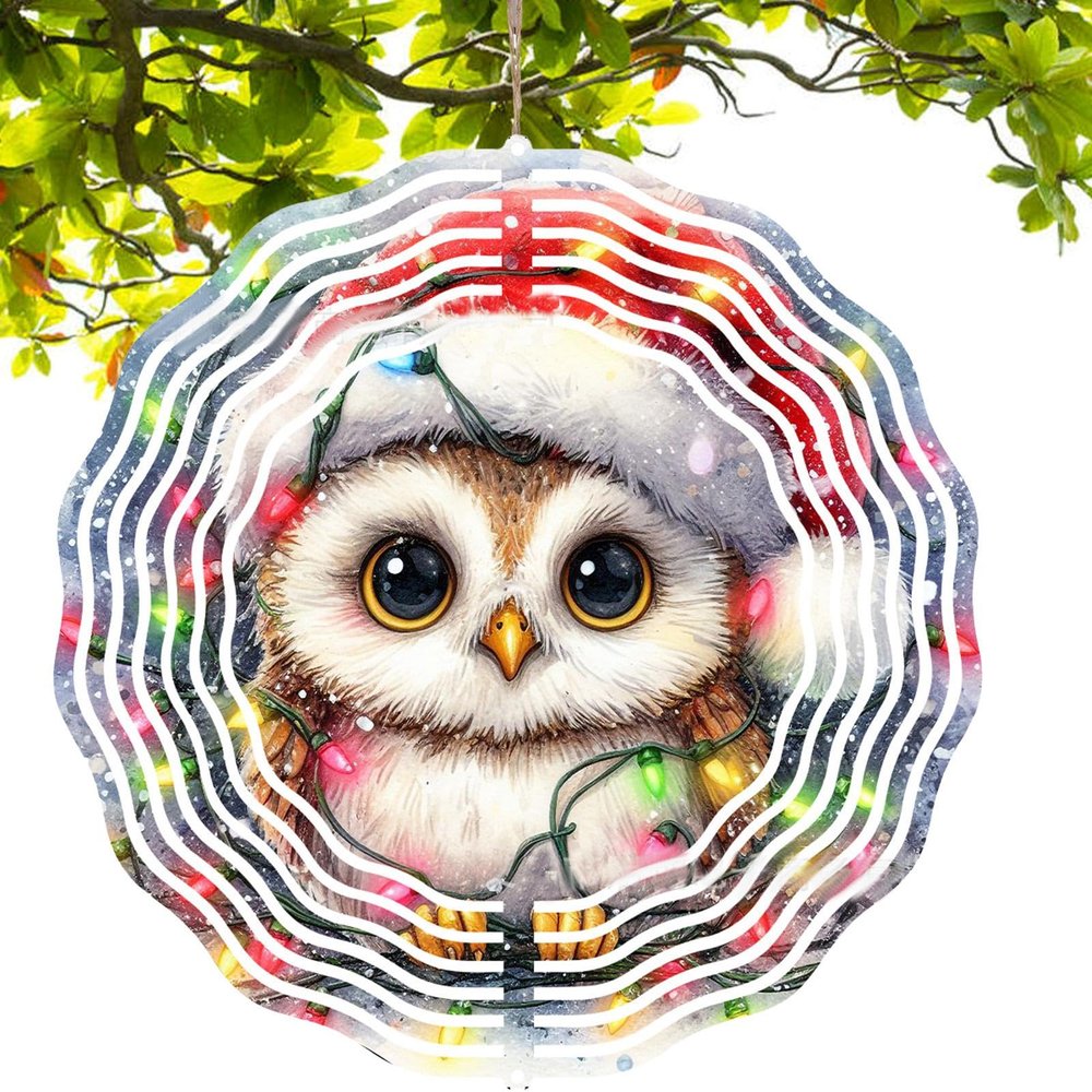 TQEBWUS Colorful Outdoor Rotating Wind Spinner