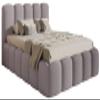 Selsey Cloudy II Upholstered Bed 180 x 200 cm, Gray-Brown Bouclé, with Storage view 1