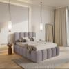 Selsey Cloudy II Upholstered Bed 180 x 200 cm, Gray-Brown Bouclé, with Storage view 2