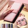 Flip Leather Phone Case with Lanyard for Samsung Galaxy A15/A54/A34/A24/A14/A53/A73/A33/A23/A13/A52/A51/A50, Zipper Wallet Card Holder, White, for A15 (5G) view 3