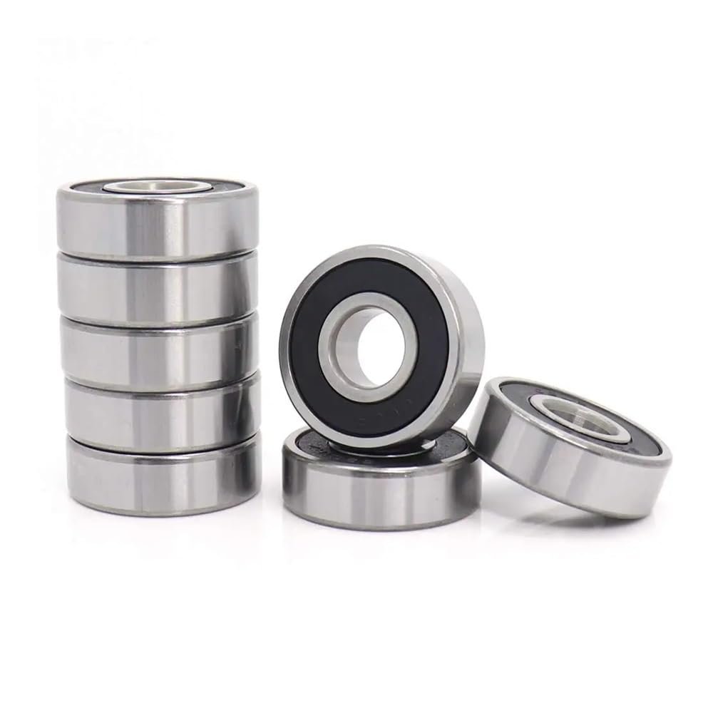 VWWJCCRO 10-Piece ABEC-5 608, 6200–6208 ZZ/2RS Metal-Sealed Deep-Groove Ball Bearings, 12 × 32 × 10 mm (2 pcs, 6203 17 × 40 × 12 mm, ABEC 1)