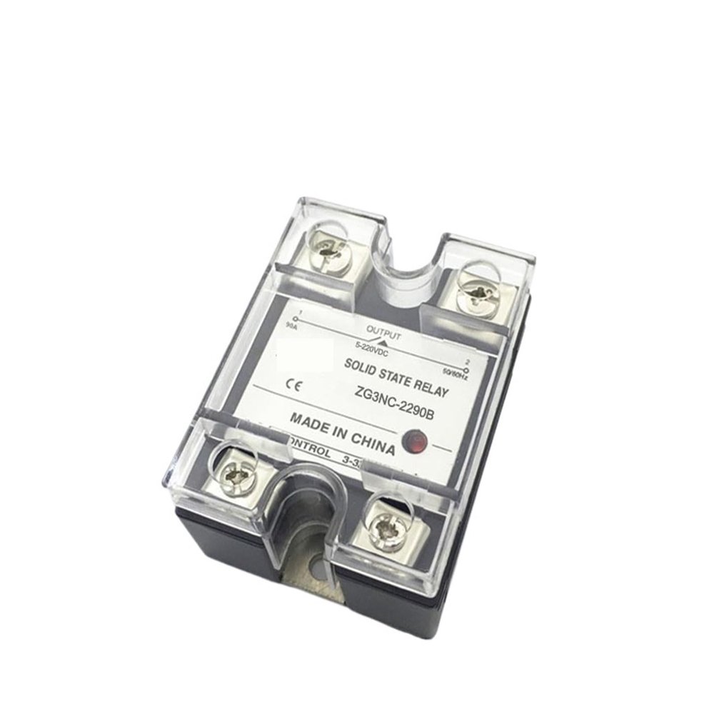 90A Corrosion-Resistant Single-Phase DC-to-DC Solid-State Relay SSR-90DD, 5–220V DC Output, 3–32V DC Control, ZG3NC-2290B