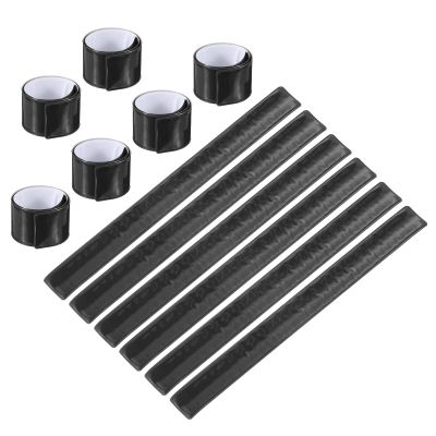 PATIKIL 20 Pcs Black Reflective Snap Bands
