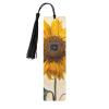 Sunflower Bookmark, Exquisite Wooden Bookmark for Women, Ideal Gift for Book Lovers, Black view 1
