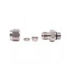 6 mm/8 mm/10 mm/12 mm Tube x 1/8"/1/4"/3/8"/1/2"/3/4" BSPP Male Compression Union, 316 Stainless Steel Pipe Fitting Adapter Joint, ICXLPMC (1/2"-BSPP 3/8") view 2