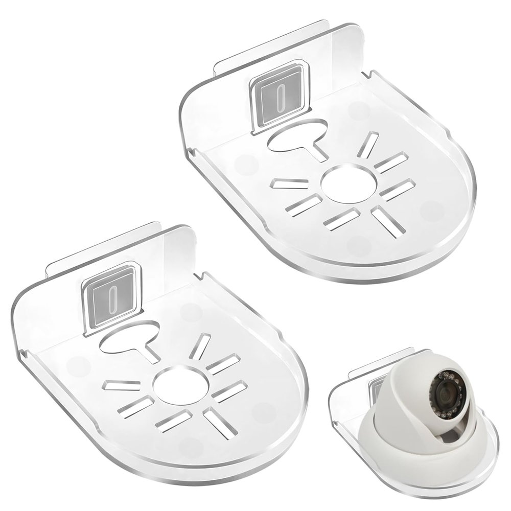 NECXON 2-Pack Transparent Acrylic Camera Wall Shelves
