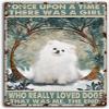 Pomeranian Dog Retro Metal Tin Sign view 1