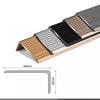 ZIUSFAC Stair Edge Trim, Aluminum L-Shaped Stair Nosing Profile, 60–150 cm, Non-Slip, Waterproof (Gray, L 130 cm/49 in) view 2
