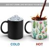 Color-Changing Aquarelle Western Cactus Ceramic Coffee Mug, 312 ml view 4