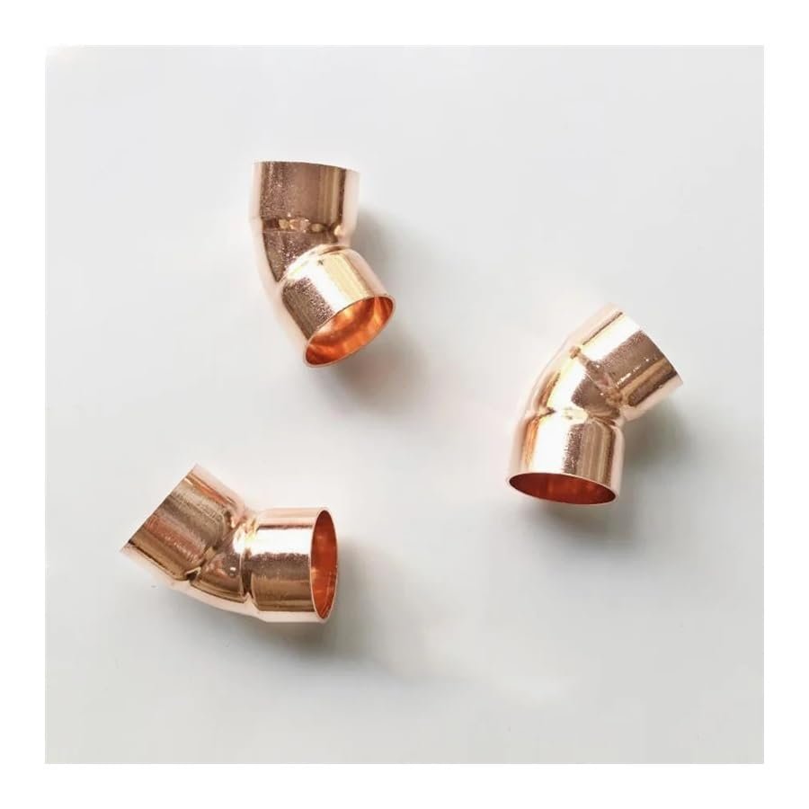 IDGTTLDF Copper 45° End-Feed Solder Elbow Coupler for Air Conditioning