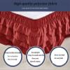 Gray Bed Skirt for Double/Single Beds, 120 x 200 cm or 150 x 200 cm, 38 cm Drop view 3